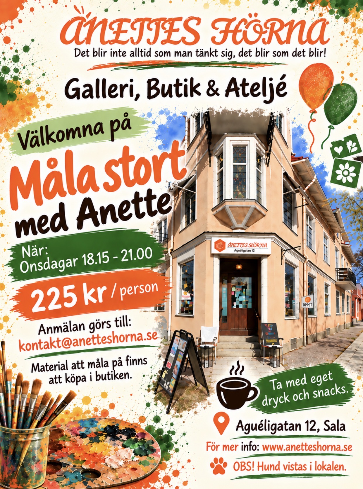 Måla stort med Anette  Bildrättigheter/fotograf: Anette Fjärrstrand