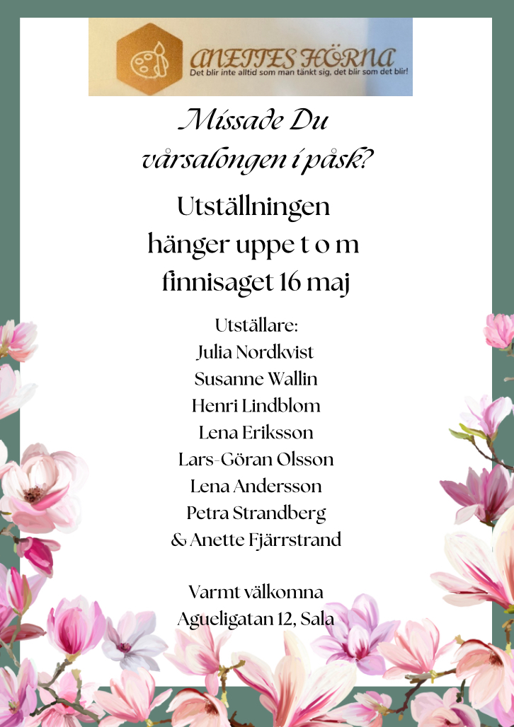 Vårsalongen fortsätter Bildrättigheter/fotograf: Anette Fjärrstrand Vårsalongen fortsätter Bildrättigheter/fotograf: Anette Fjärrstrand