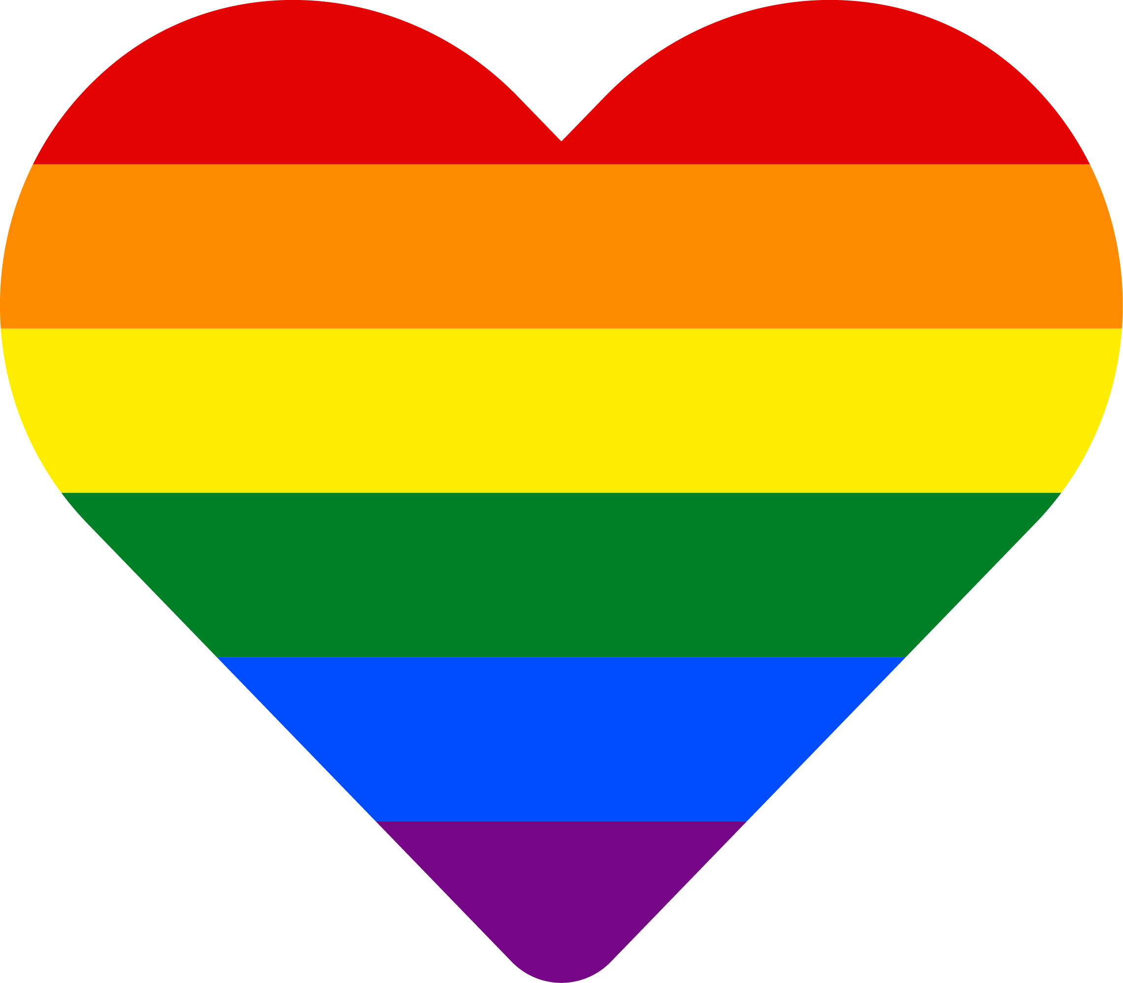 gay pride logo love heart