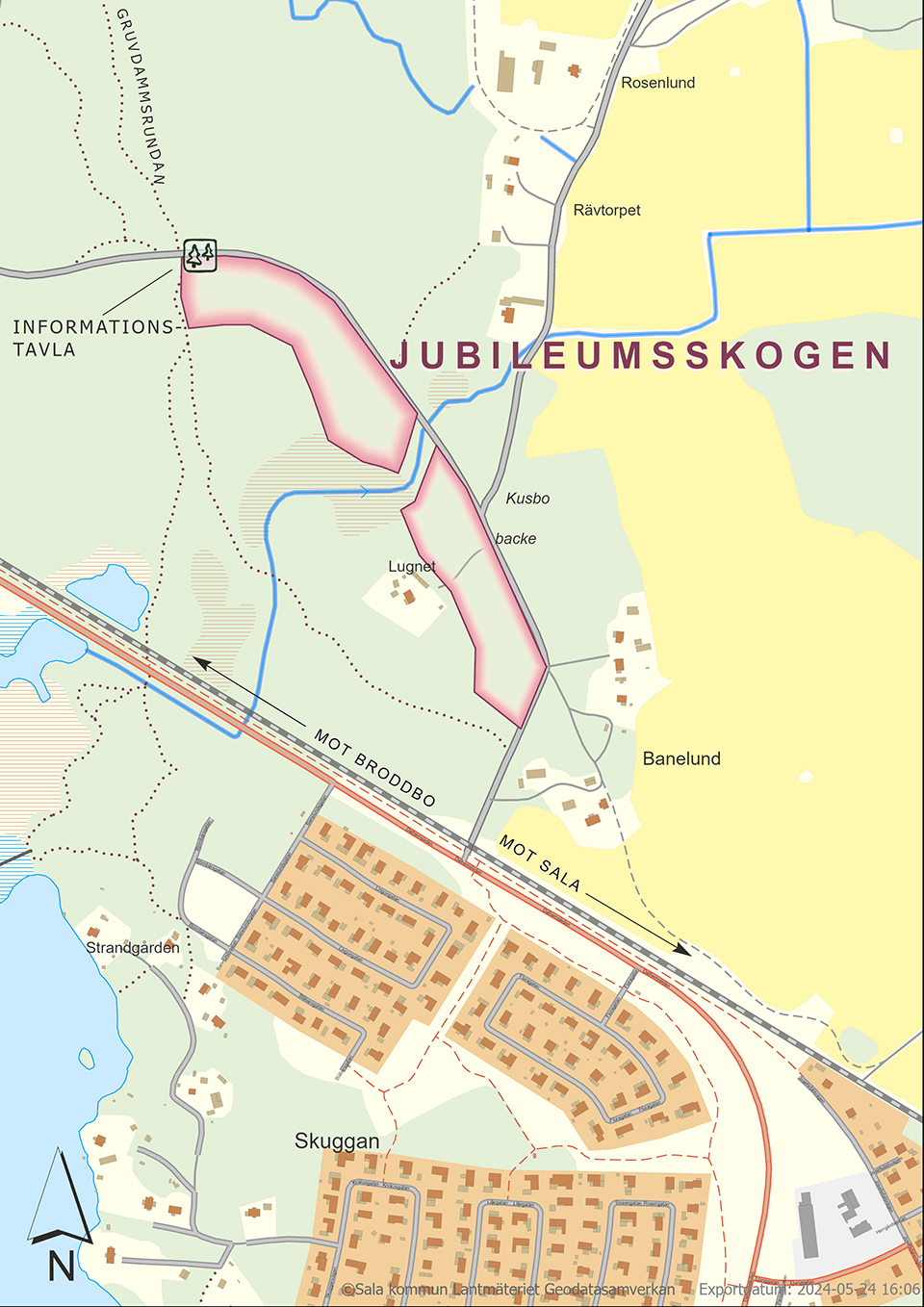 Kartbild över området